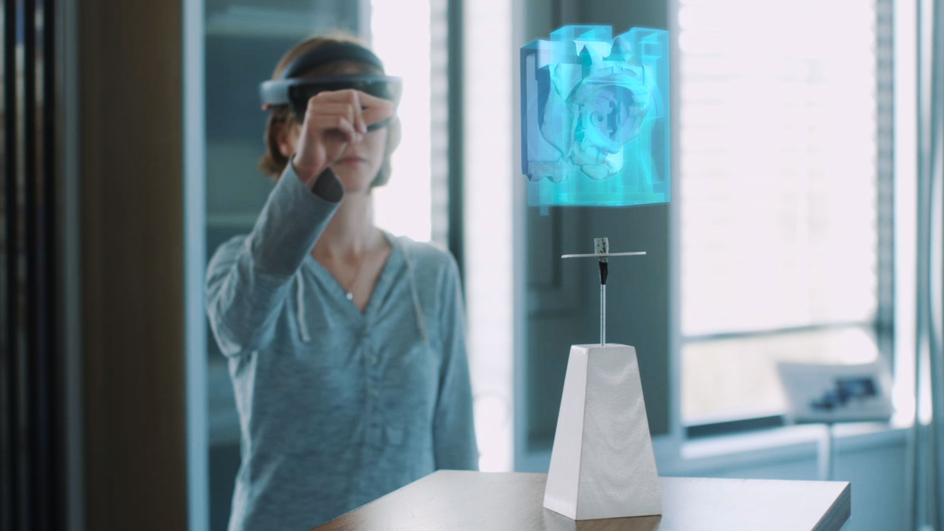 Control of a cube by AR