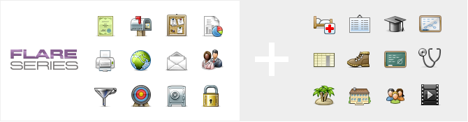 Beispiel FlareSeries Icons