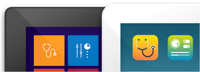 Tablet Icon-Beispiele