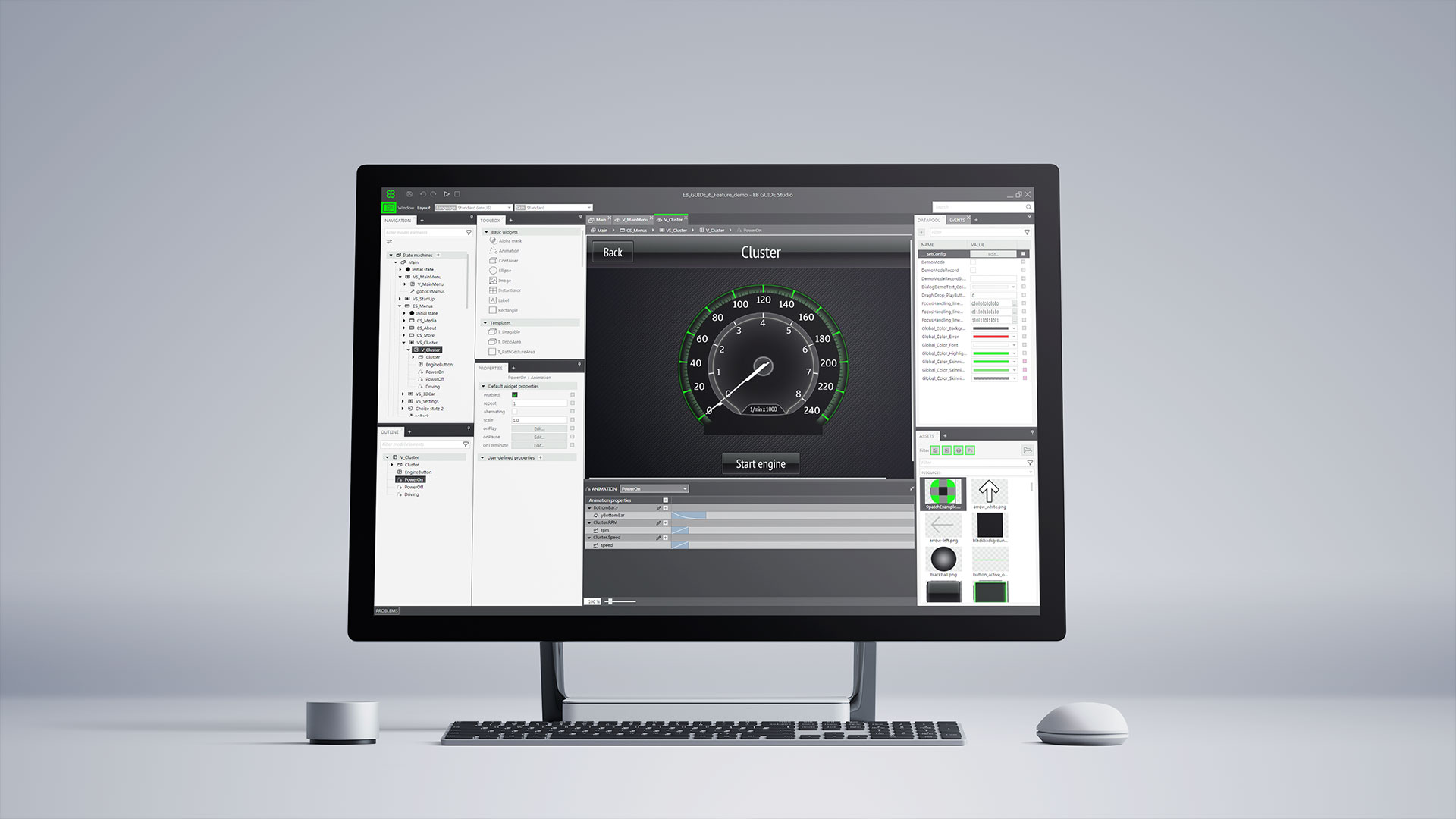 Elektrobit Tool EB GUIDE für Automotive HMI Designs