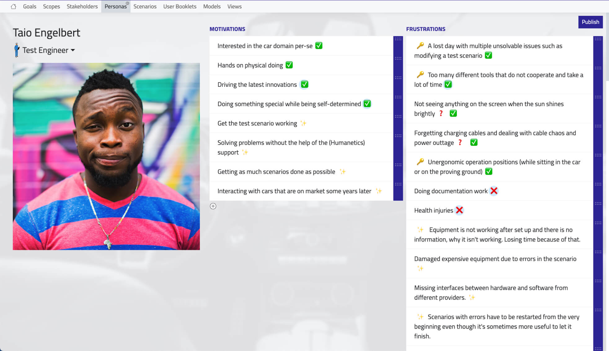 User Research Persona