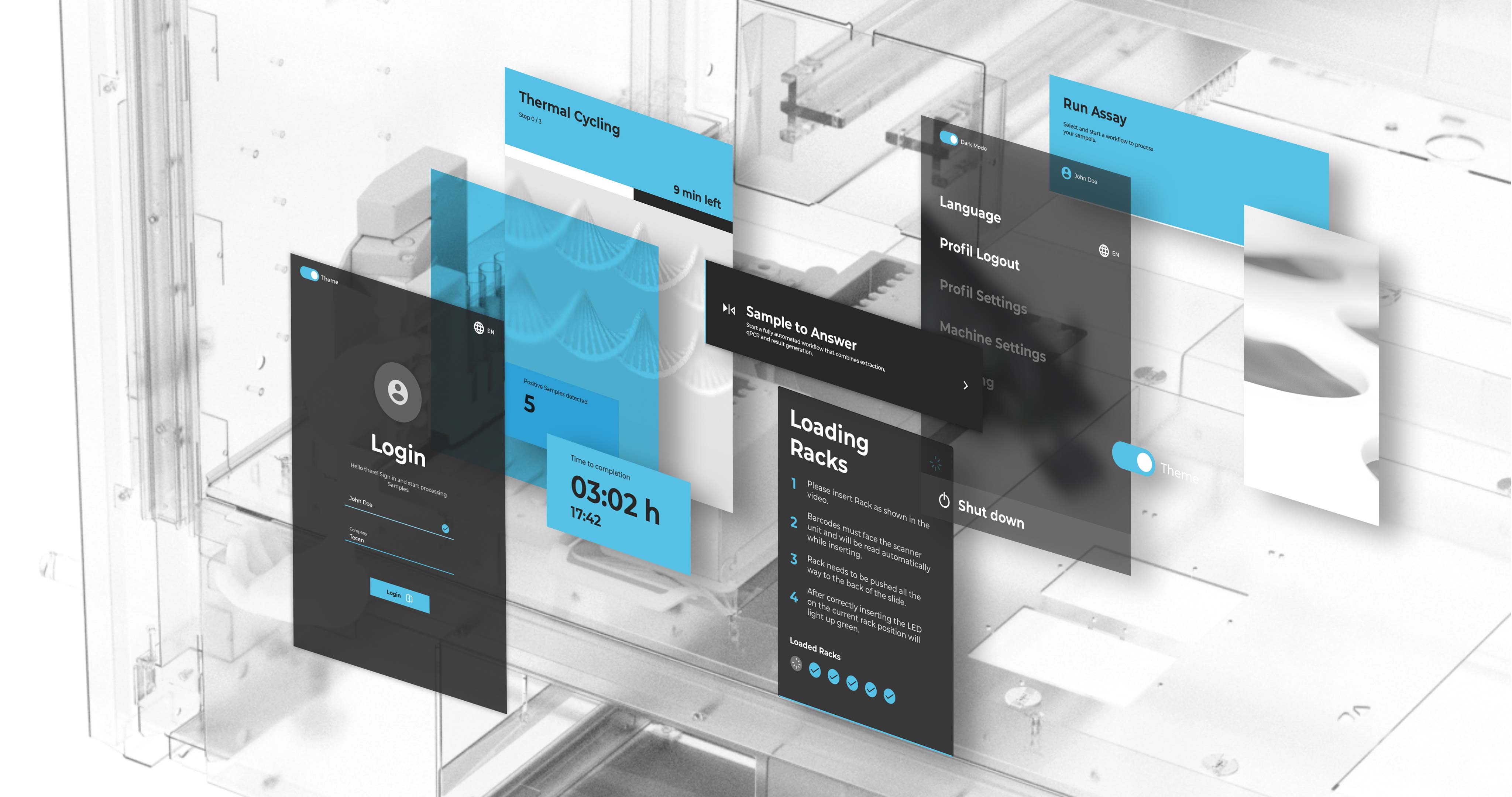 Software UI für medizinische Labore – Prozesssicherheit und Effizienz in preisgekröntem skalierbarem Design