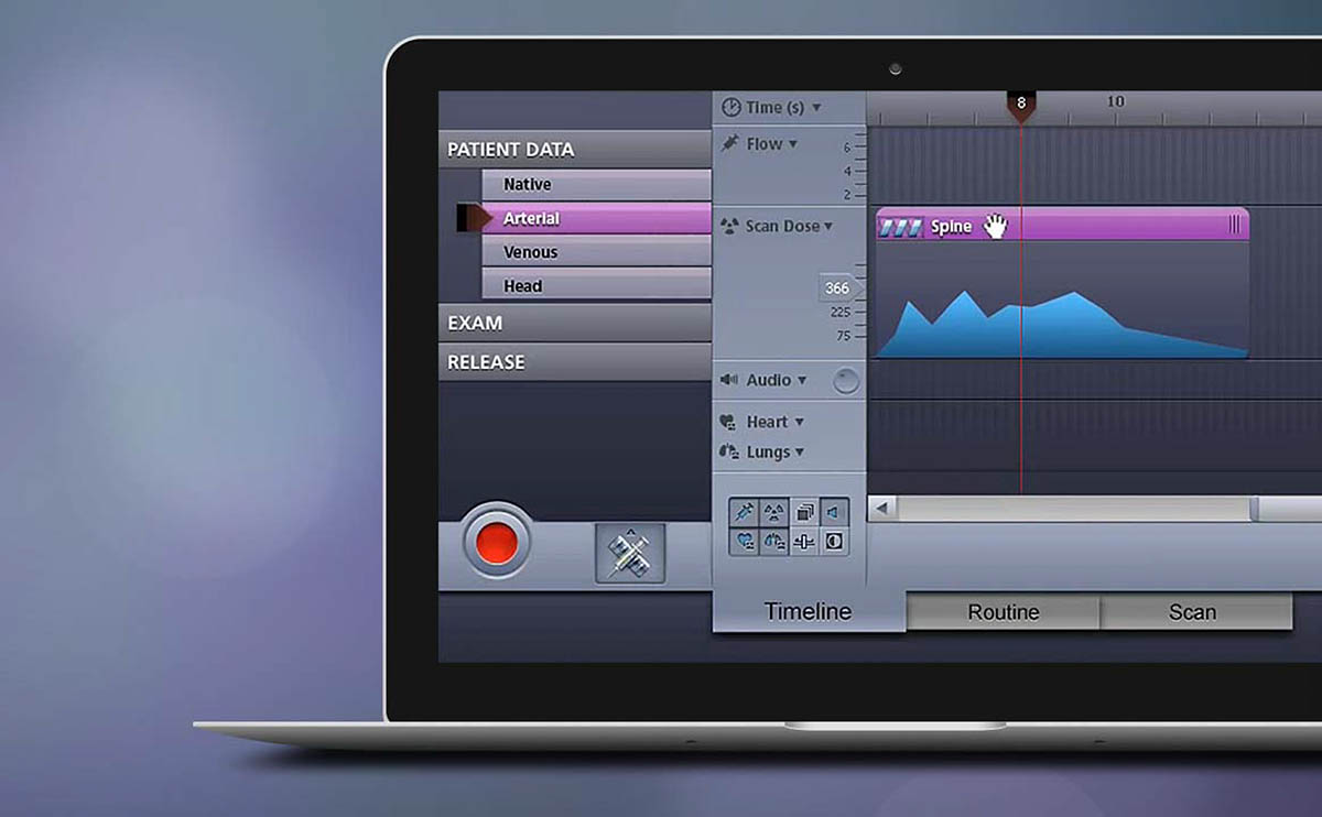 Computertomographie UI Design Studie