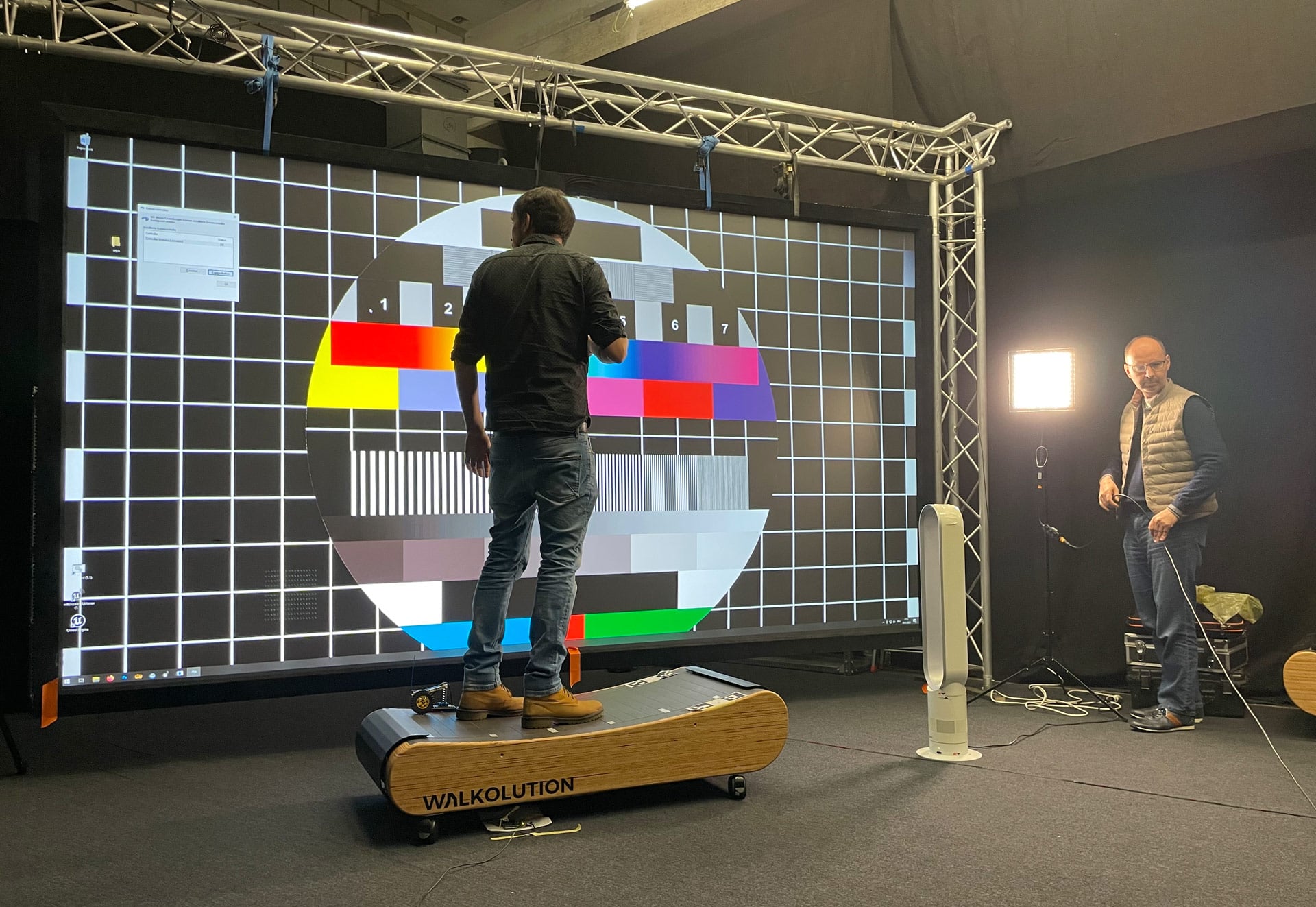 Virtual Production mit Walkolution Laufband