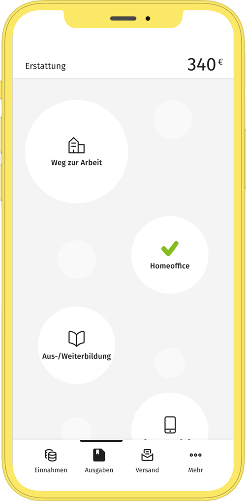 Steuertipps Smartphone App Ansicht Umzug