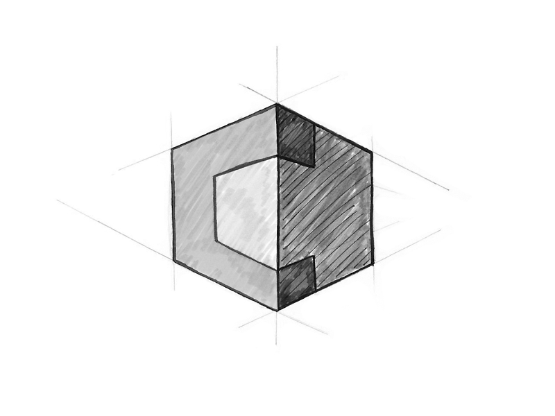 camLine App Icon Scribble
