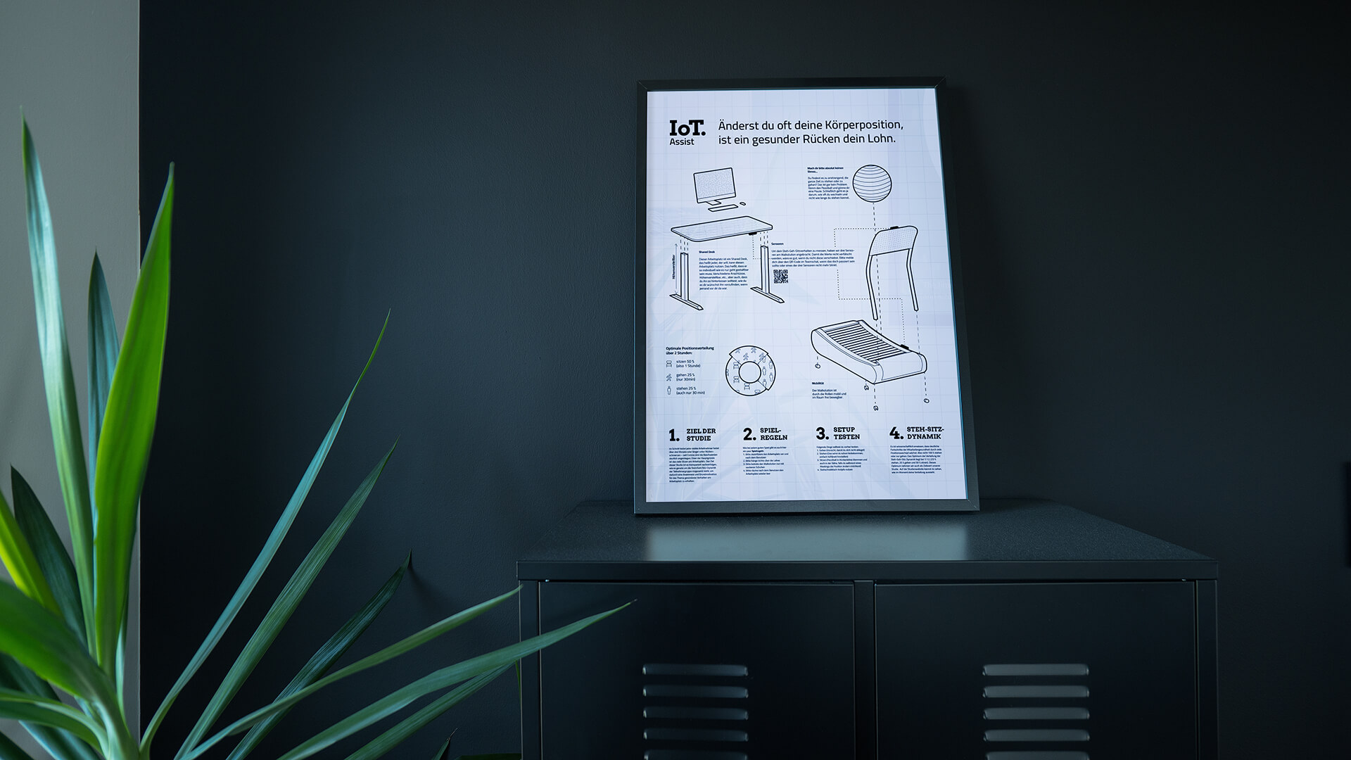 Digitales Gesundheits&shy;management:<br>Läuft bei uns – IoTAssist Forschungs&shy;projekt für weniger Sitzen am Arbeitsplatz